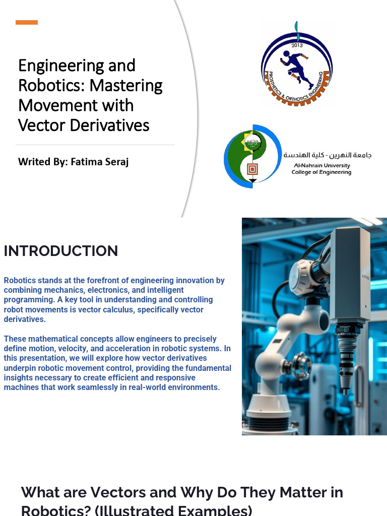 Engineering and Robotics Mastering Movement With Vector Derivatives (1 ...