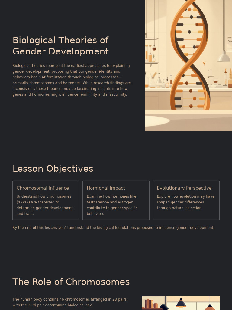 Biological Theories of Gender Development | PDF | Gender | Gender Studies