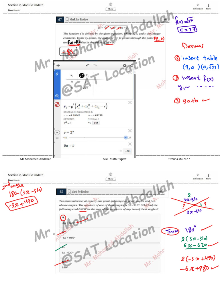 SAT Math Expert: Mr. Mohamed Abdallah | PDF