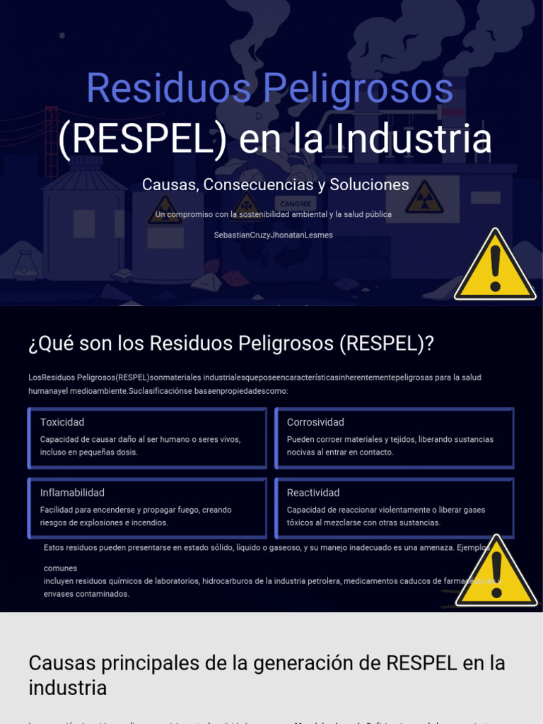 Residuos Peligrosos RESPEL en La Industria - PDF - 20250819 - 120906 ...