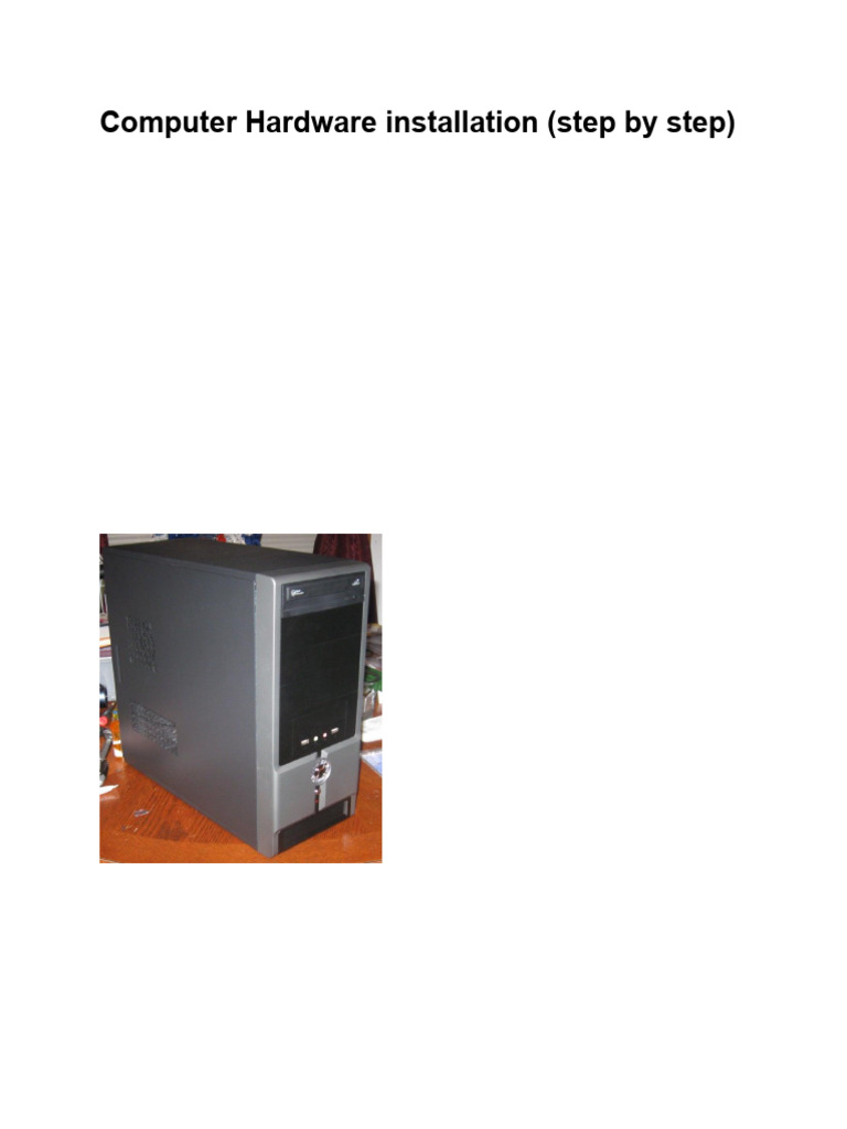 Step-by-Step Computer Hardware Assembly | PDF | Central Processing Unit ...