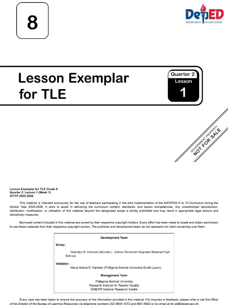 TLE Grade 8 Aquaculture Lesson Plan | PDF | Aquaculture | Fishery