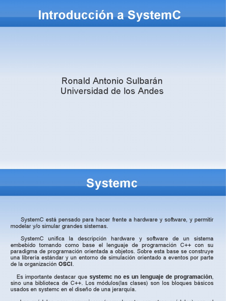 Introducción a SystemC y su uso | PDF | C ++ | Hilo (Computación)
