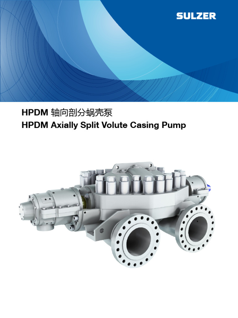 HPDM Axially Split Volute Pumps | PDF | Pump | Bearing (Mechanical)