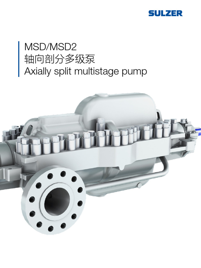 Axially Split Multistage Pump Overview | PDF | Pump | Bearing (Mechanical)