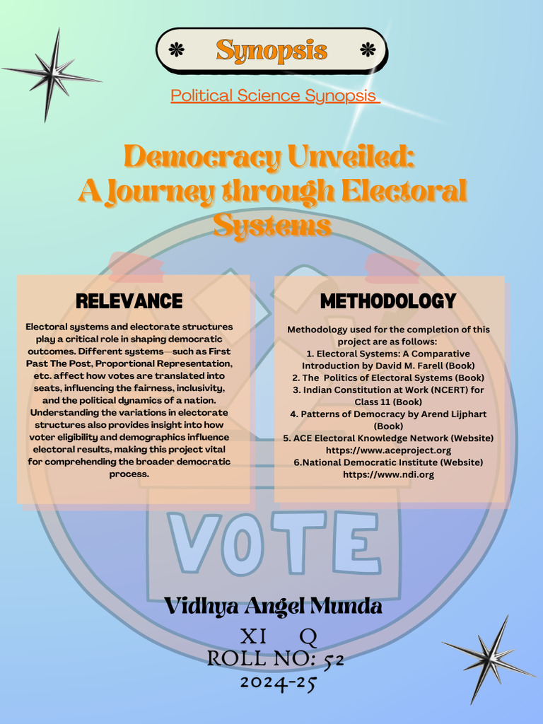 Political Science Synopsis Vidhya XI Q | PDF