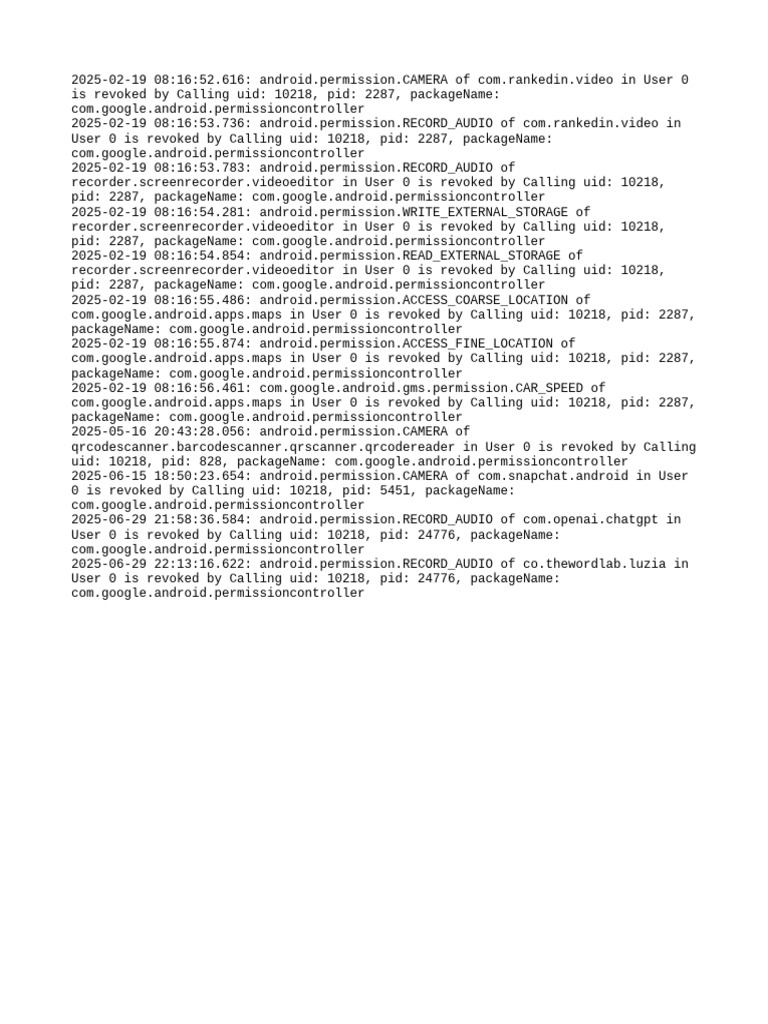 Perm Debug Info | PDF