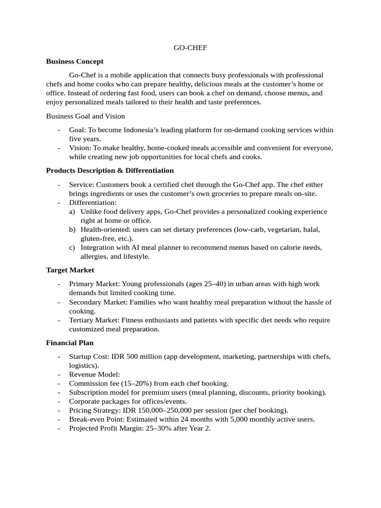 Go Chef | PDF