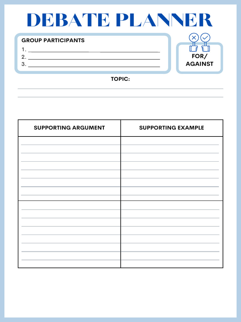 Debate Planner | PDF
