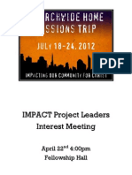 IMPACT Project Leaders Packet