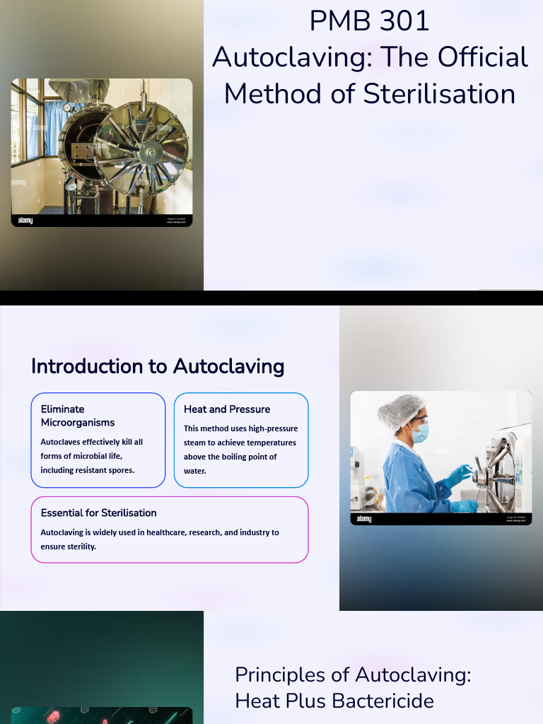 Autoclaving: Principles and Practices | PDF | Sterilization (Microbiology)