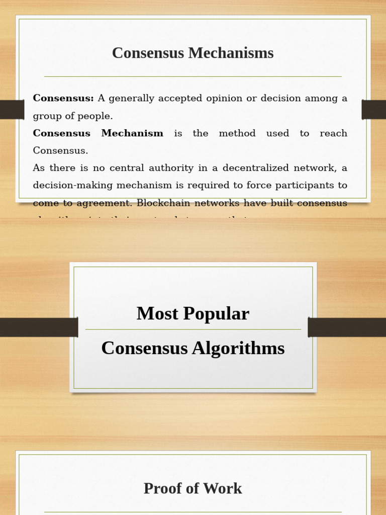 Understanding Blockchain Consensus Mechanisms | PDF | Computing ...