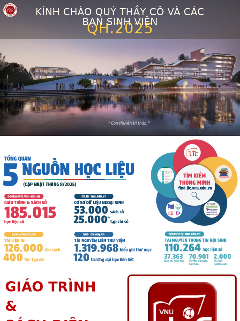 Vnu - Lic Slide Hướng Dẫn Sinh Viên | PDF