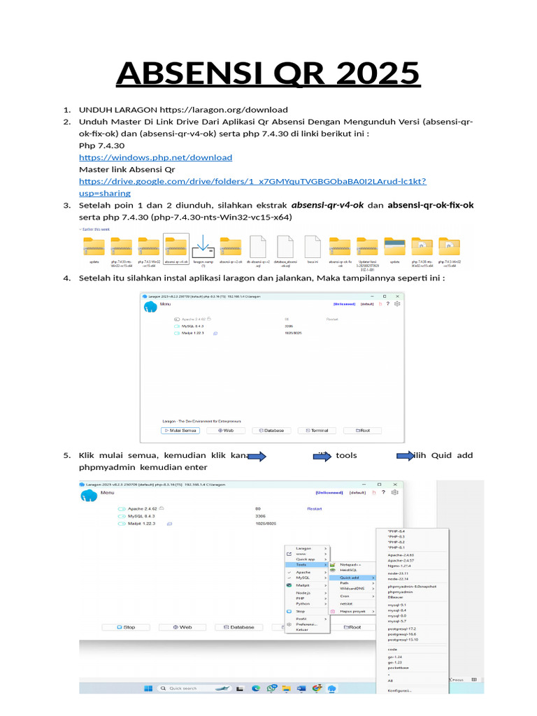 Tutorial QR Code Absen Tutee 2025-2026 | PDF