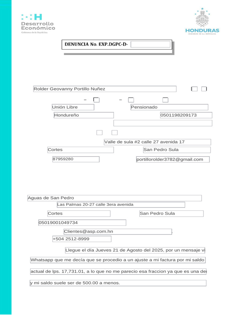 Formato DGPC 2025 | PDF