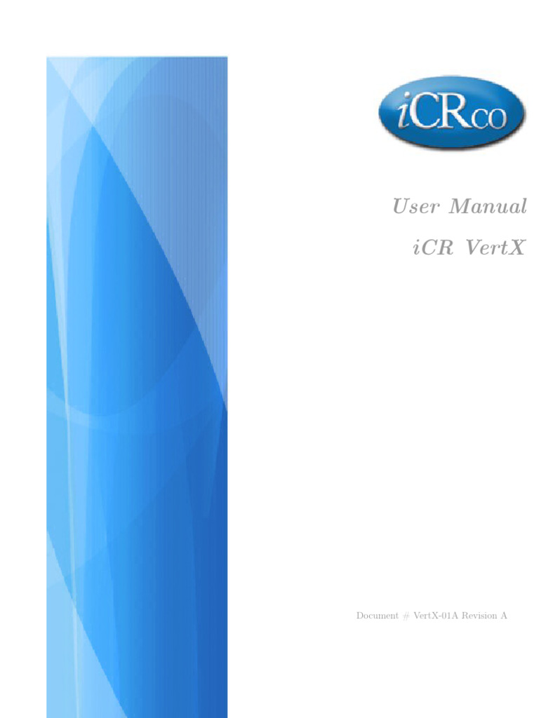 iCR VertX User Manual Guide | PDF | Usb | Icon (Computing)