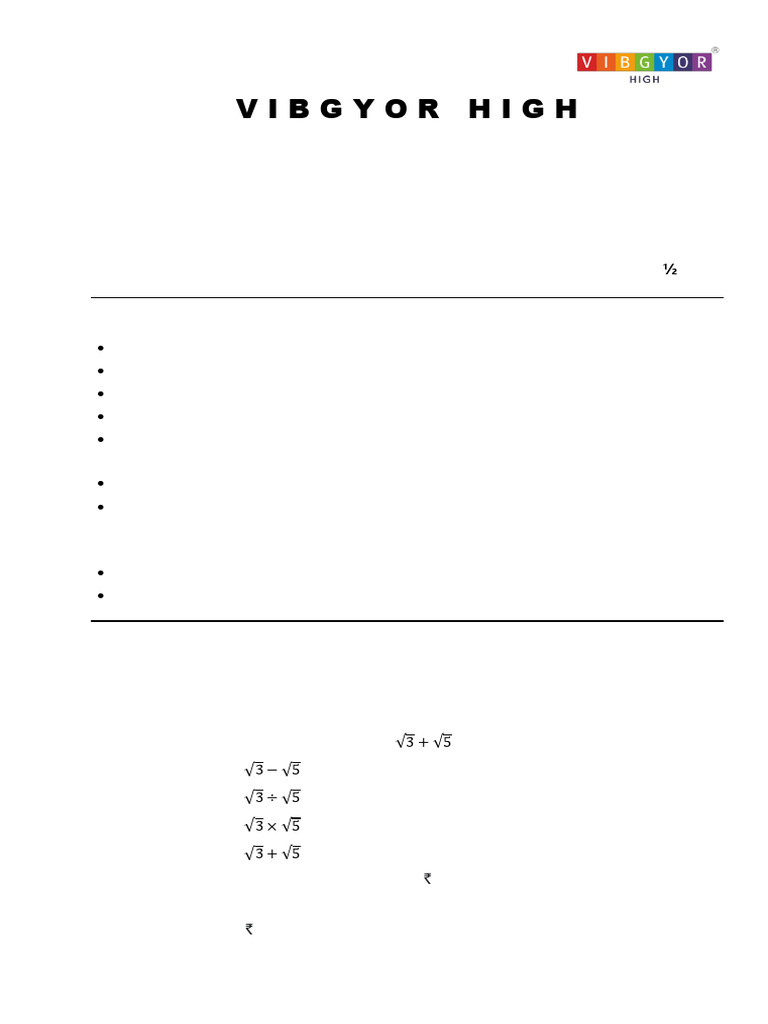 Grade IX Mathematics Sample Paper 2023 | PDF | Circle | Elementary ...