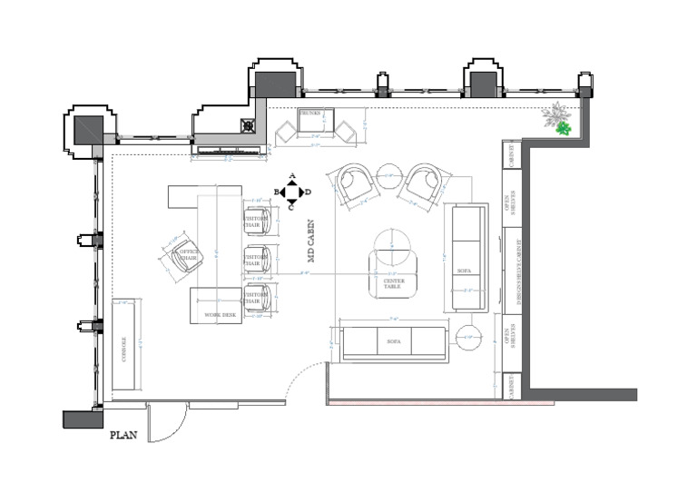 Office Furniture Layout Plan | PDF | Furniture