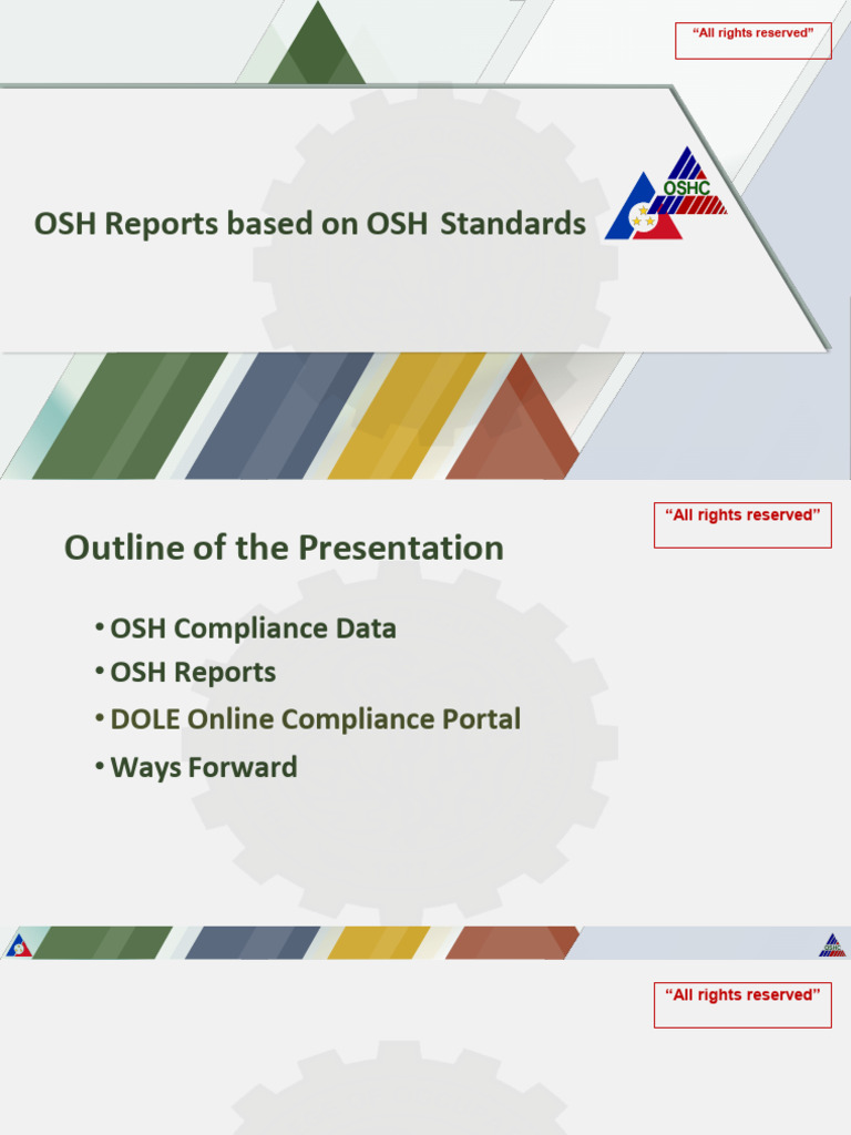 OSH Report Submission Requirements | PDF | Occupational Safety And ...