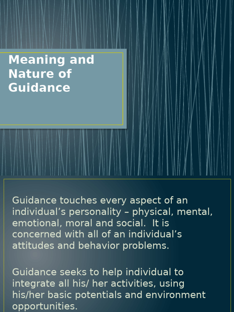 Understanding Guidance in Education | PDF | School Counselor | Social ...