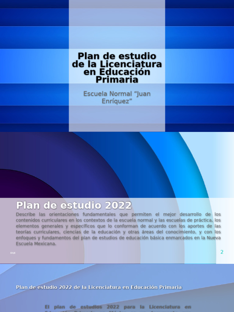 Plan de Estudio 2022: Educación Primaria | PDF | Plan de estudios ...