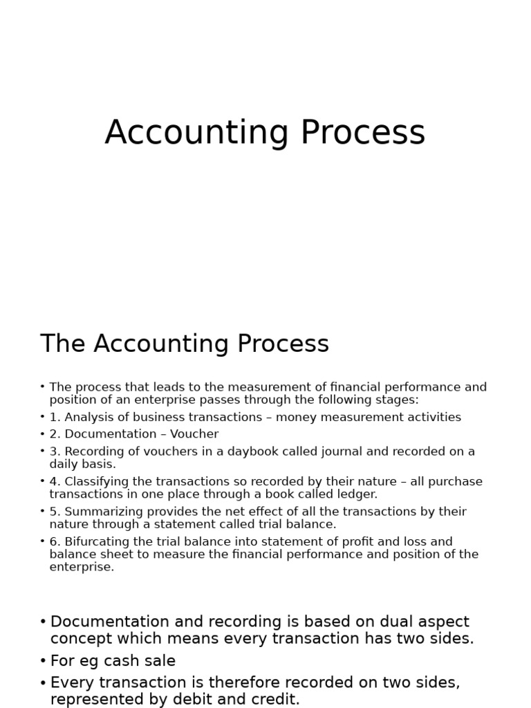 Understanding the Accounting Process | PDF | Debits And Credits ...