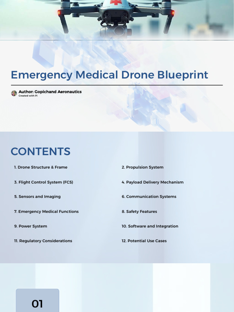 Emergency Medical Drone Design Guide | PDF | Unmanned Aerial Vehicle