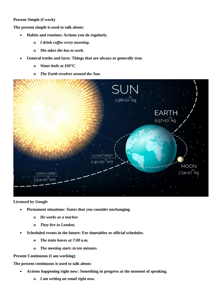 Present Simple Vs Present Continuous | PDF
