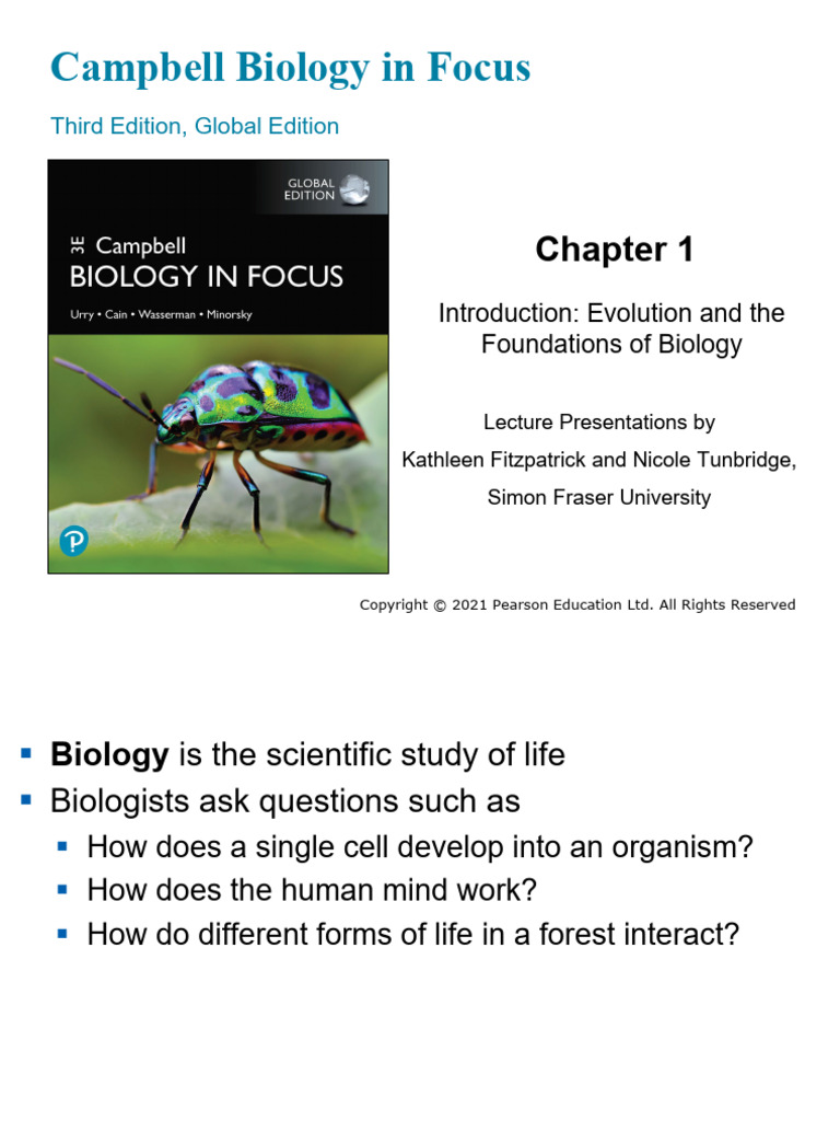 Introduction to Biology and Evolution | PDF | Dna | Cell (Biology)
