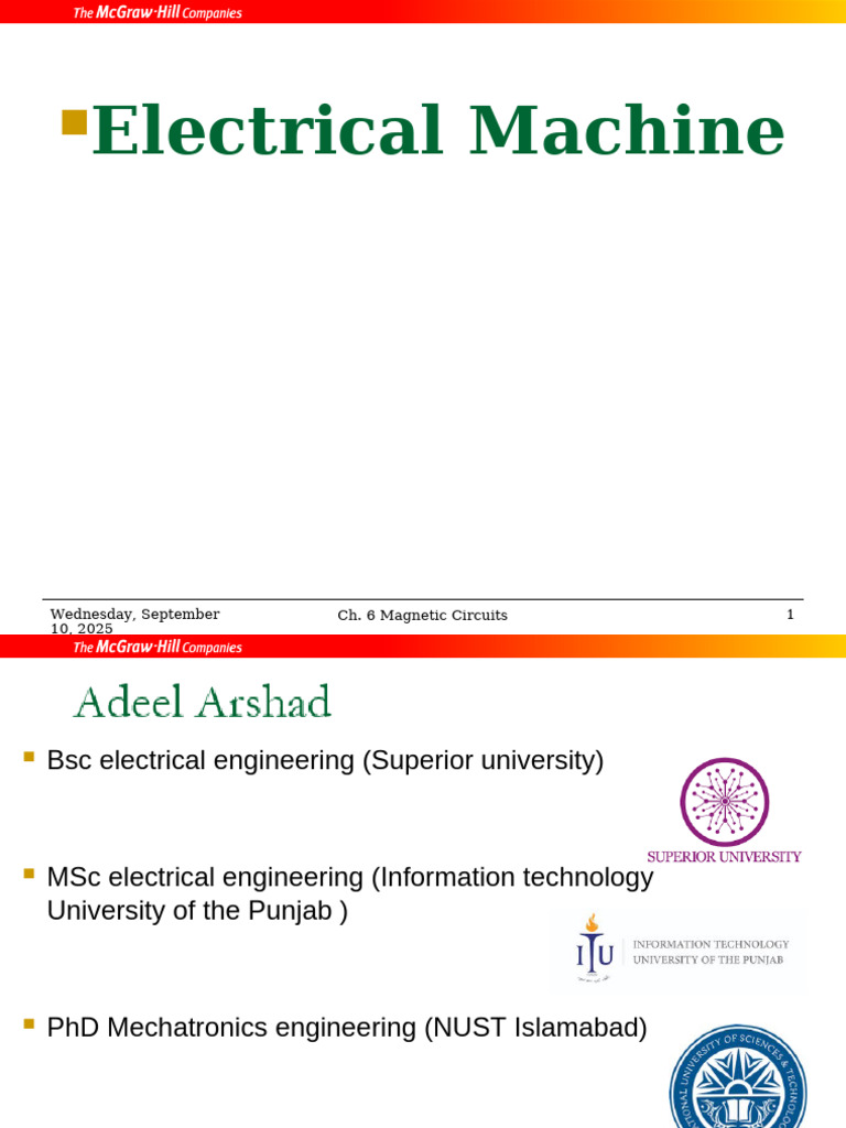megnatic circuit (1) | PDF | Voltage | Electric Motor