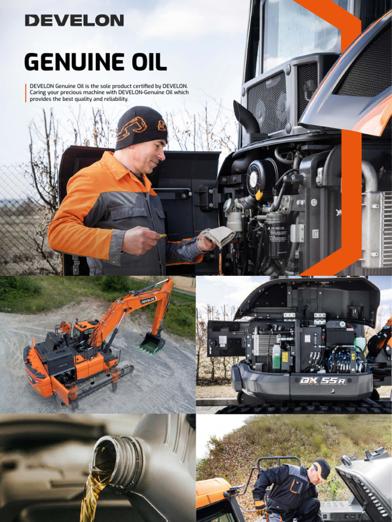 DEVELON Genuine Engine Oil Overview | PDF | Motor Oil | Mechanical ...