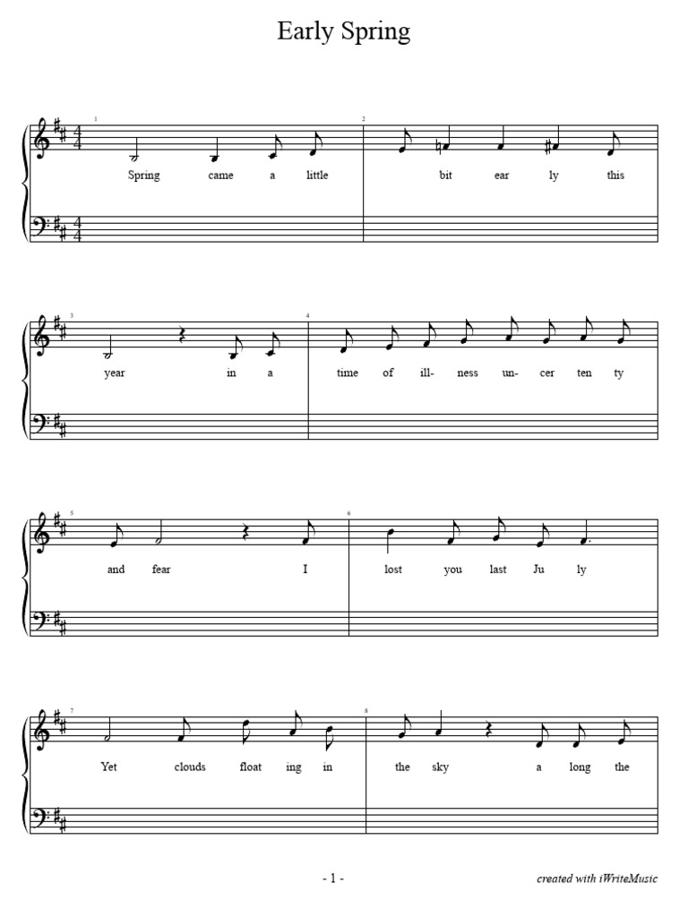 Early Spring Reflections on Loss | PDF