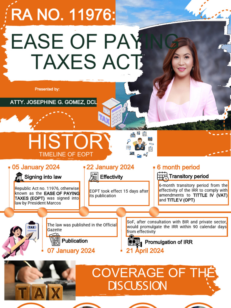 EOPT Act Overview and Key Provisions | PDF | Tax Refund | Value Added Tax