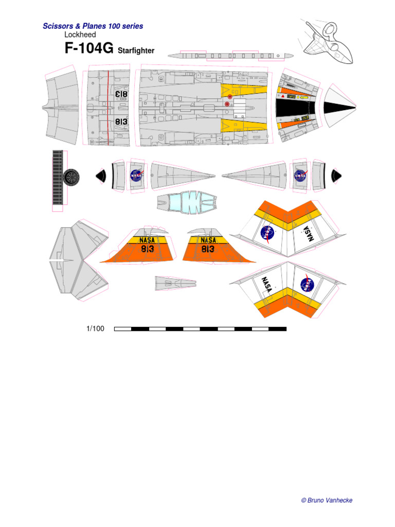 F-104G Starfighter Papercraft Model | PDF