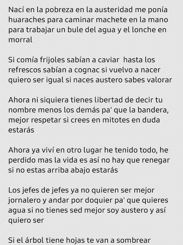 El Austero | PDF