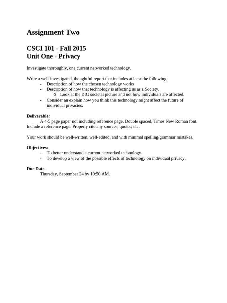 Assignment 2 | PDF