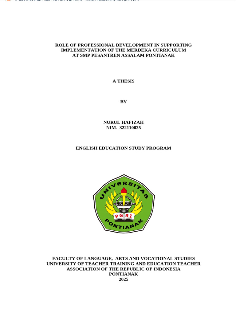 Professional Development for Merdeka Curriculum | PDF | Curriculum ...
