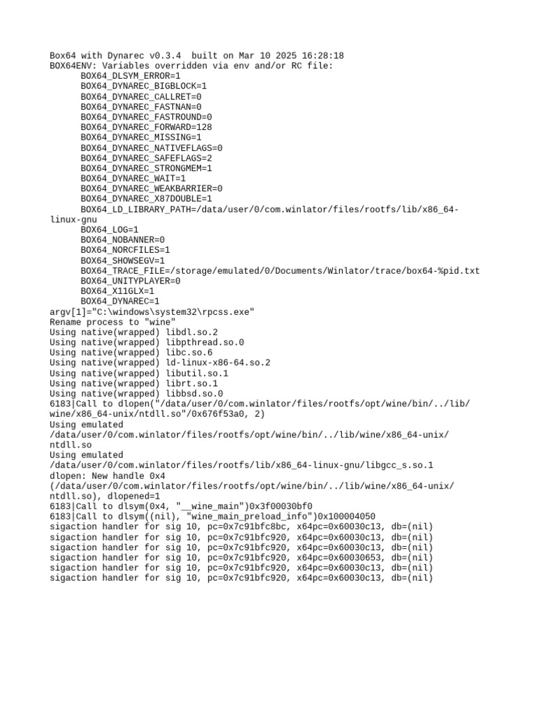 Box64 RC File Configuration Details | PDF