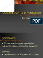 DOs and DON'Ts of Punctuation