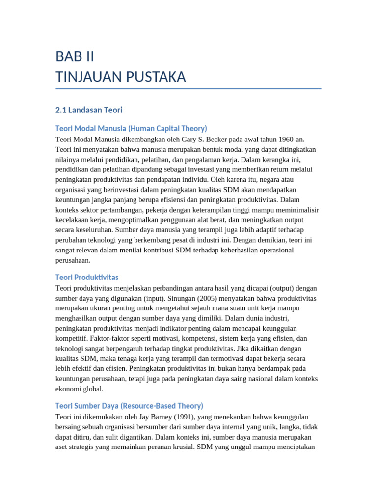 BAB 2 Tinjauan Pustaka Rinci 10 Halaman | PDF