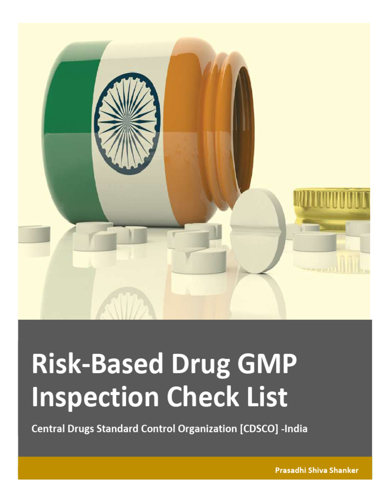 Cdsco Risked Based Drug Inspection Checklist | PDF | Verification And ...