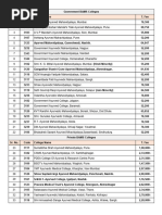 BAMS Colleges in Maharashtra with Fees | PDF | Ayurveda | Medicine
