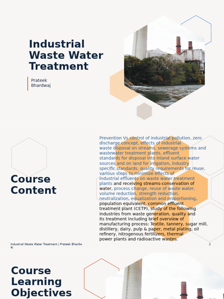Industrial Waste Water Treatment | PDF | Sewage Treatment | Waste