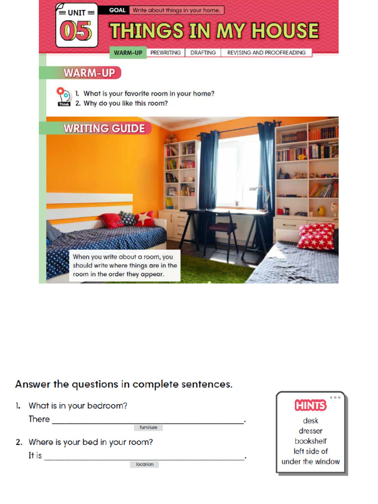 Writing Framework PW 2 U05 | PDF