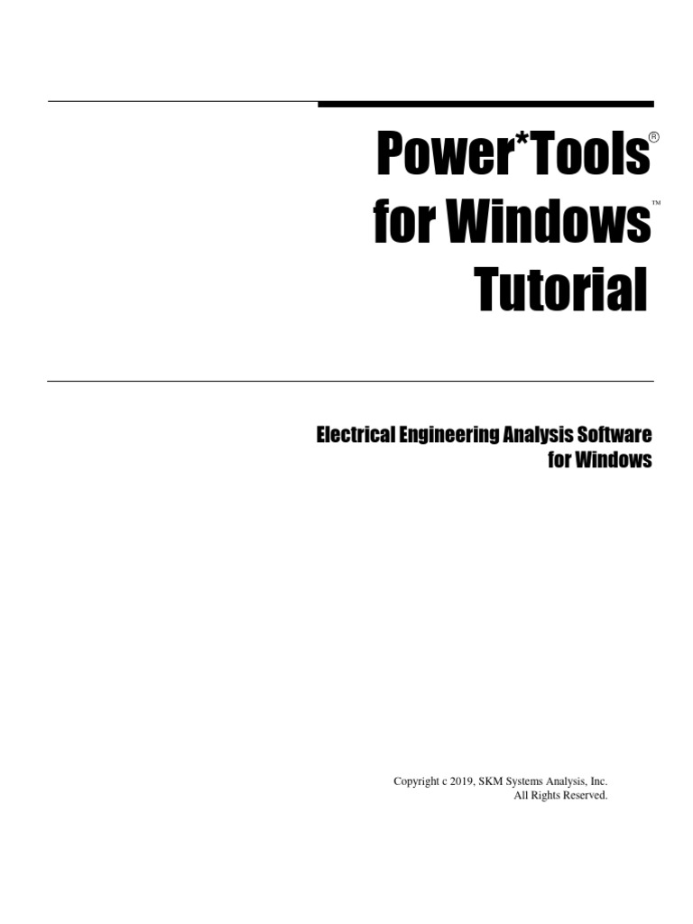 SKM Power*Tools User Tutorial | PDF | Button (Computing) | Transformer