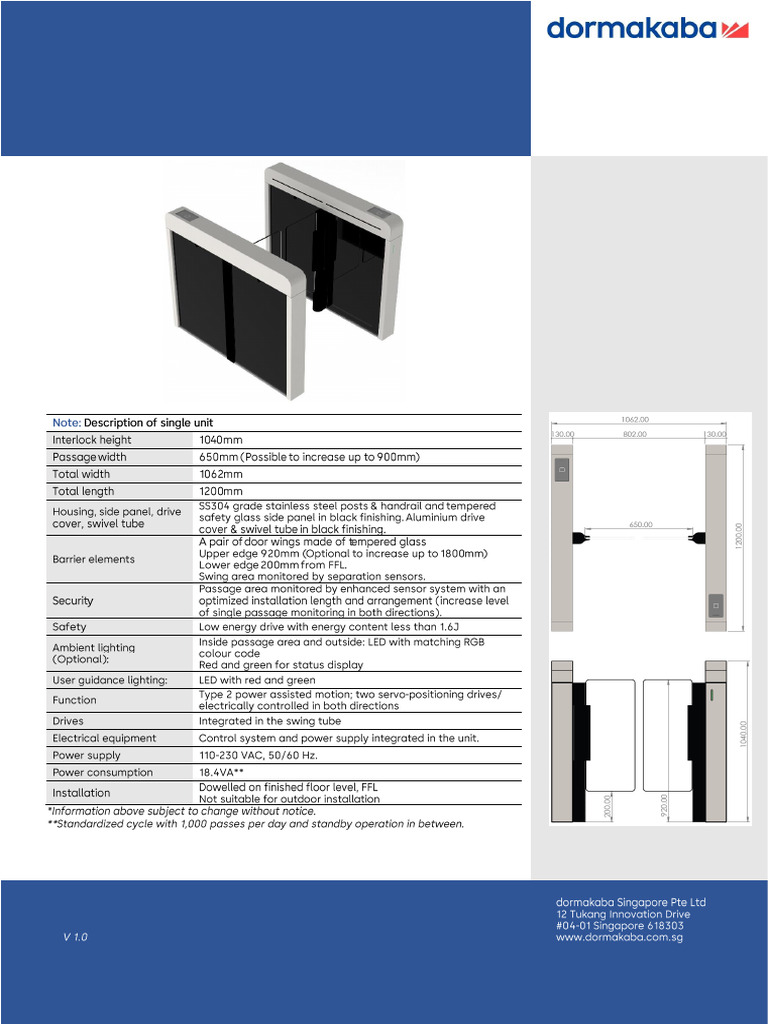 Argus SS Spec Sheet V1.0 | PDF