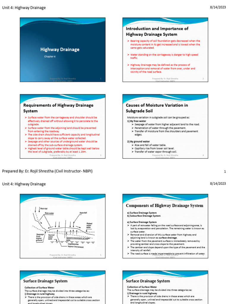 Highway Drainage | PDF | Road | Soil Mechanics