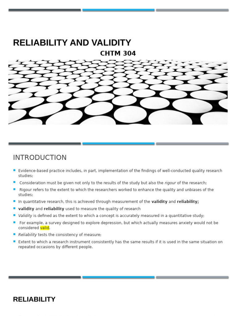 Understanding Validity and Reliability | PDF | Validity (Statistics ...