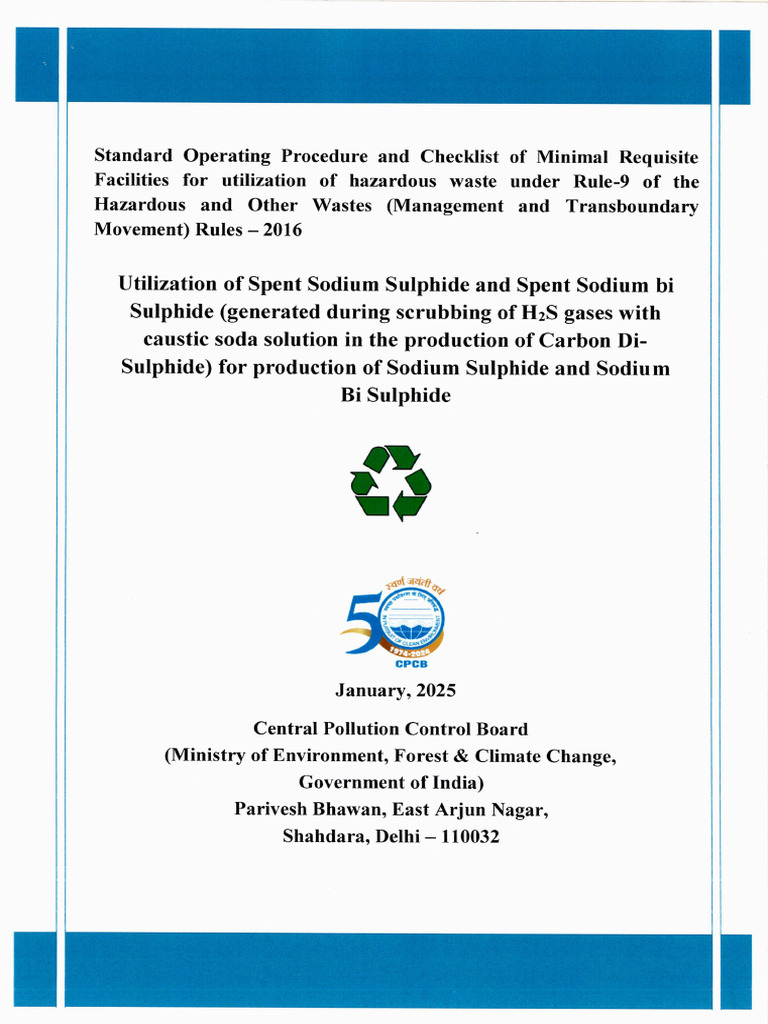Hazardous Waste Utilization SOP 2025 | PDF | Waste | Pollution