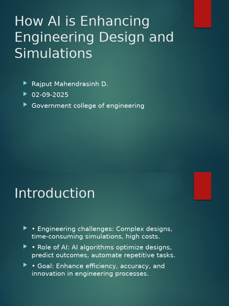 AI Transforming Engineering Design & Simulations | PDF